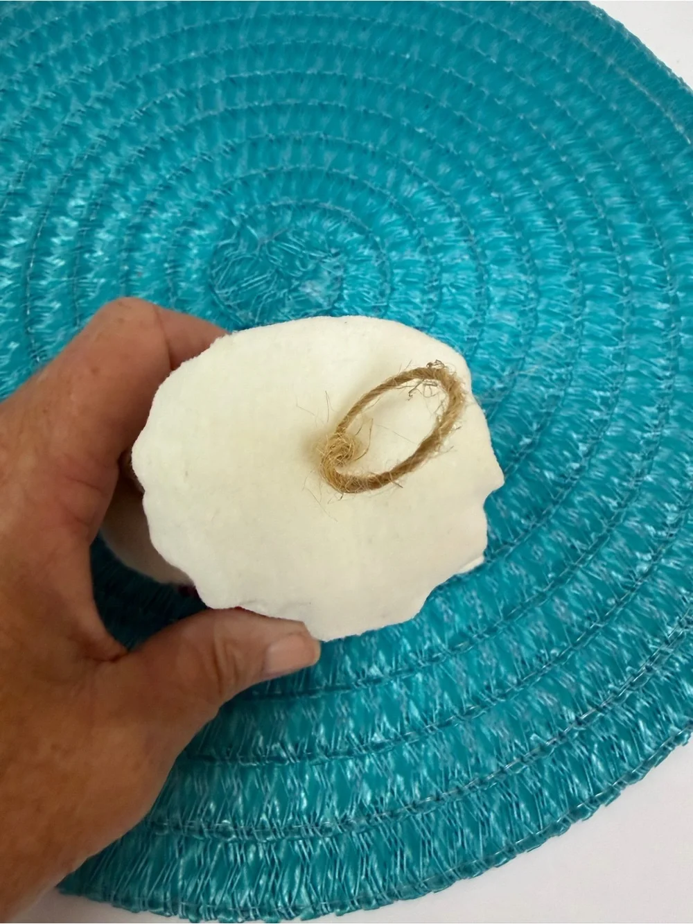 Handmade Snowman Chef Holiday Ornament - White & Red